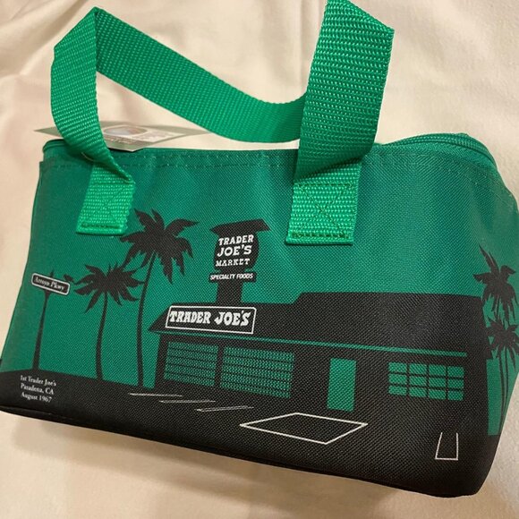 NEW - Trader Joe’s Mini Insulated Cooler Bag - Green - Picture 7 of 11